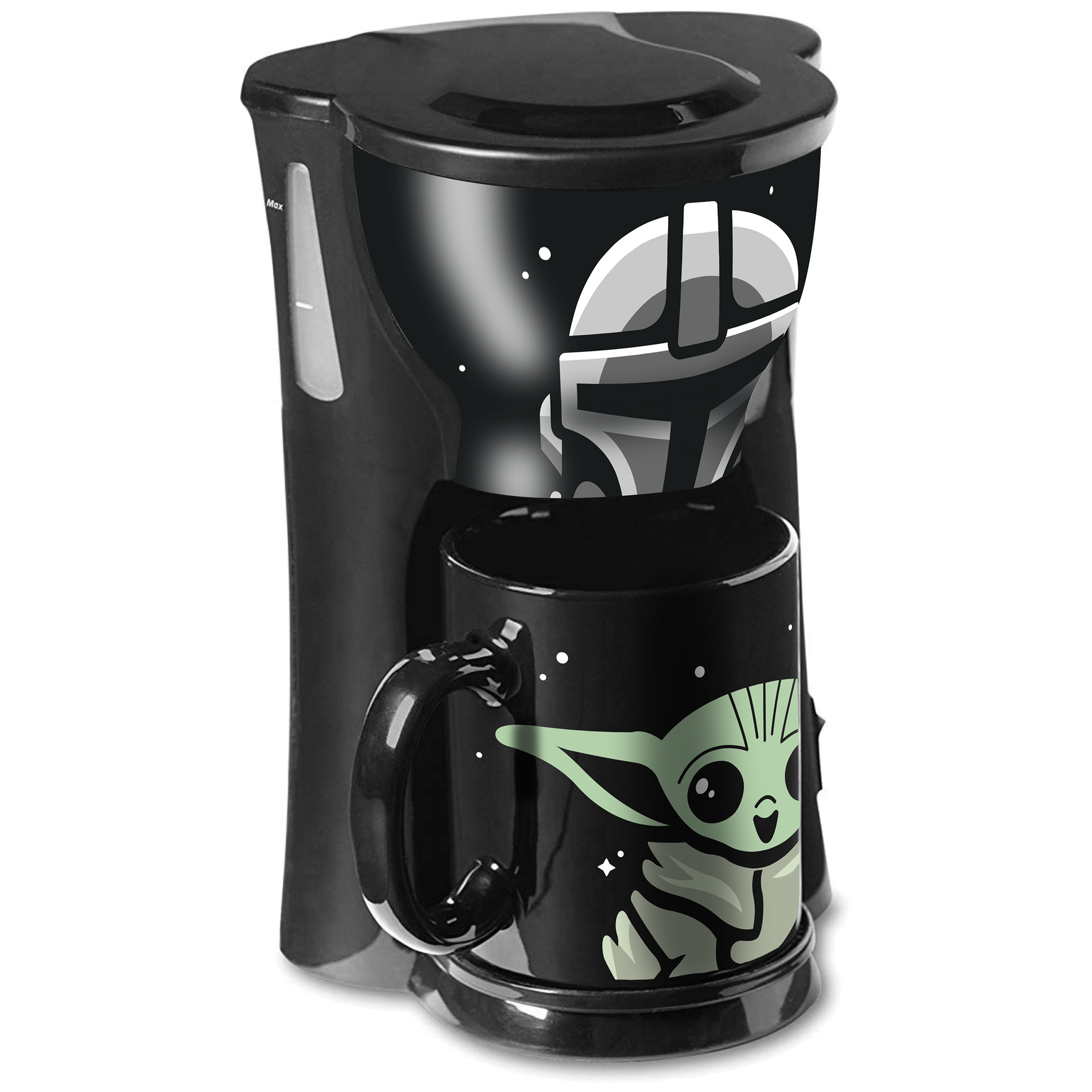 Star Wars The Mandolorian Inline Single Cup Coffee Maker with Mug